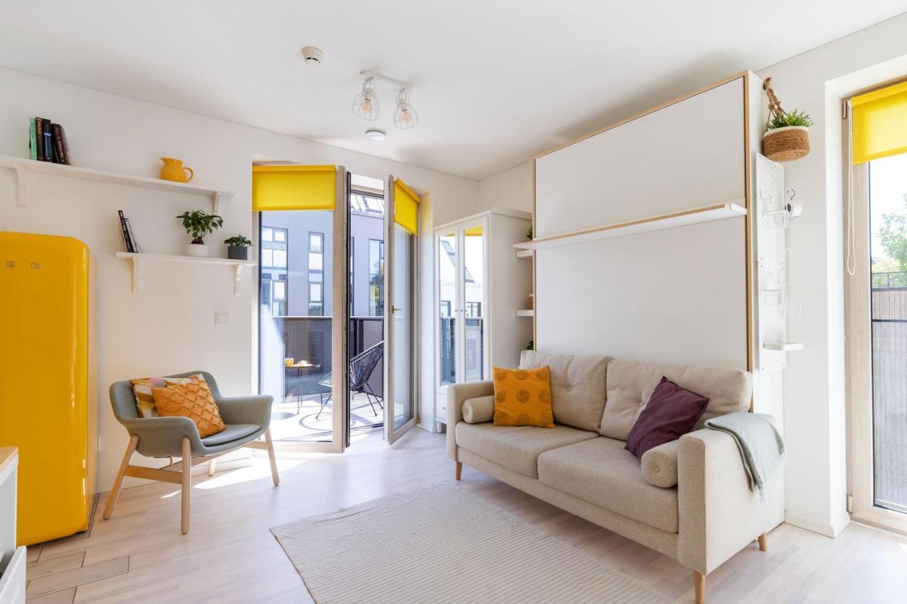 Ferienwohnung Yellow Studio Paupys Wilna Exterior foto