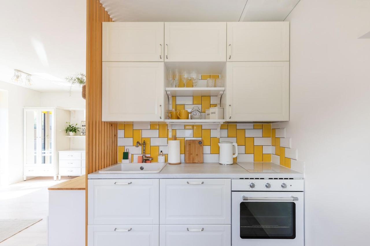 Ferienwohnung Yellow Studio Paupys Wilna Exterior foto