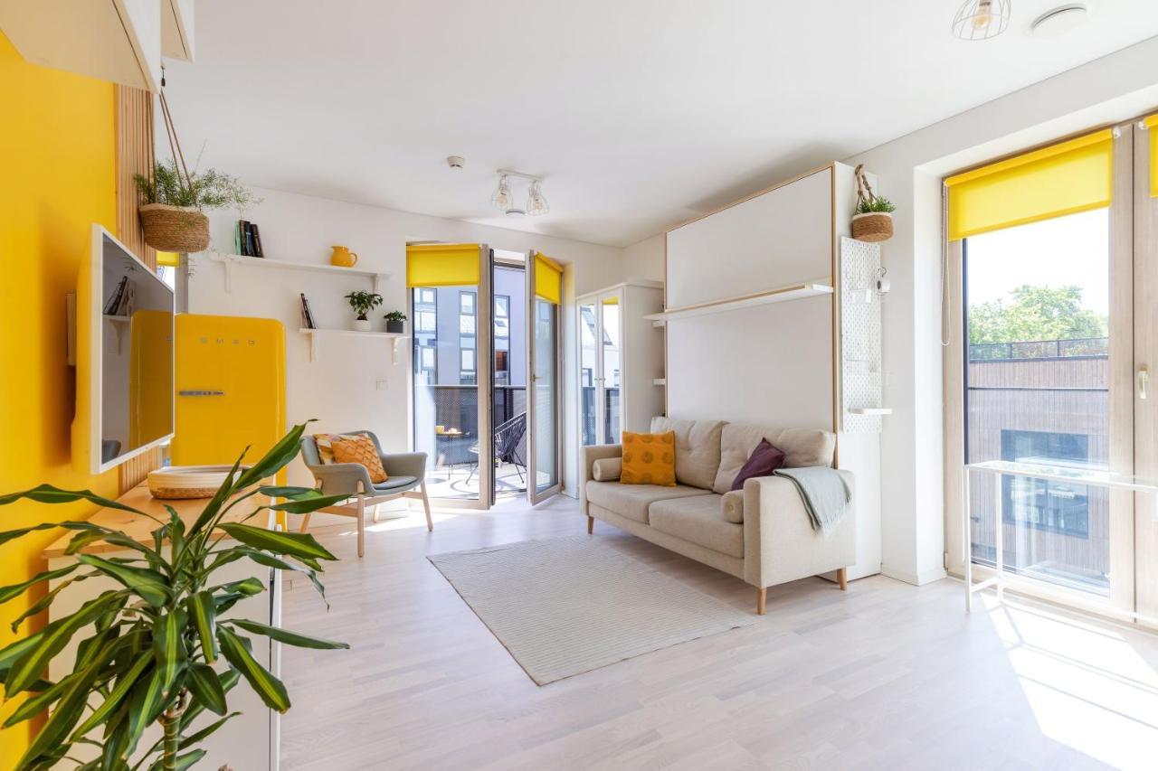 Ferienwohnung Yellow Studio Paupys Wilna Exterior foto
