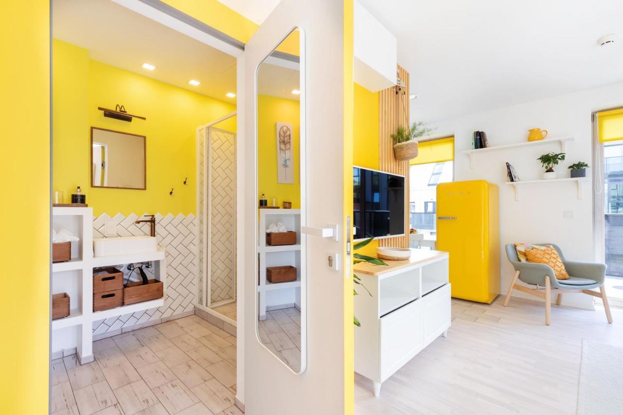 Ferienwohnung Yellow Studio Paupys Wilna Exterior foto