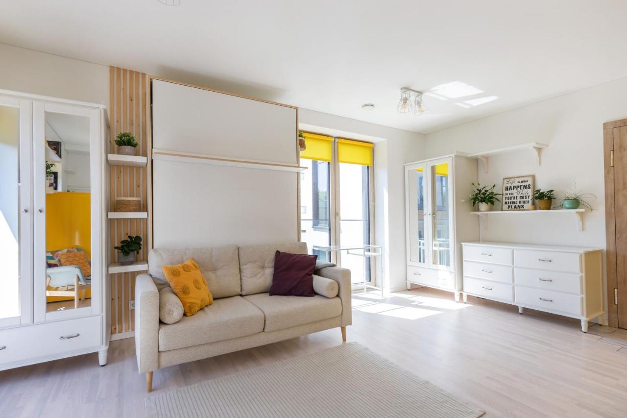 Ferienwohnung Yellow Studio Paupys Wilna Exterior foto